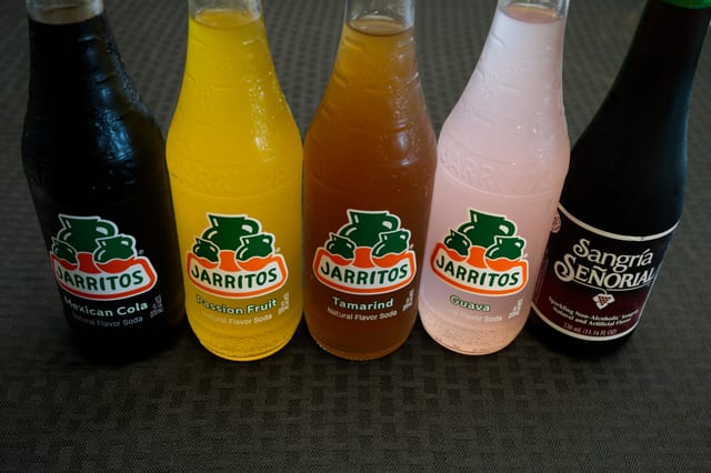 Mexican Coke/ Jarritos.