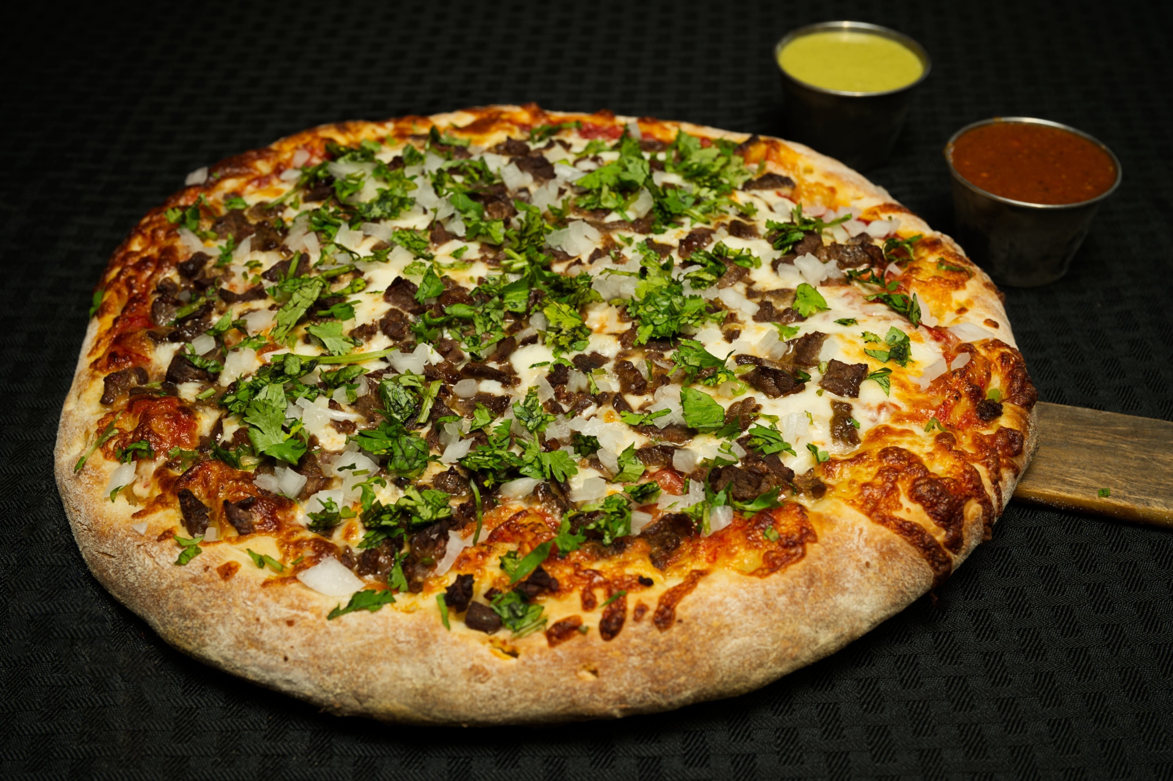 Carne Asada Pizza.