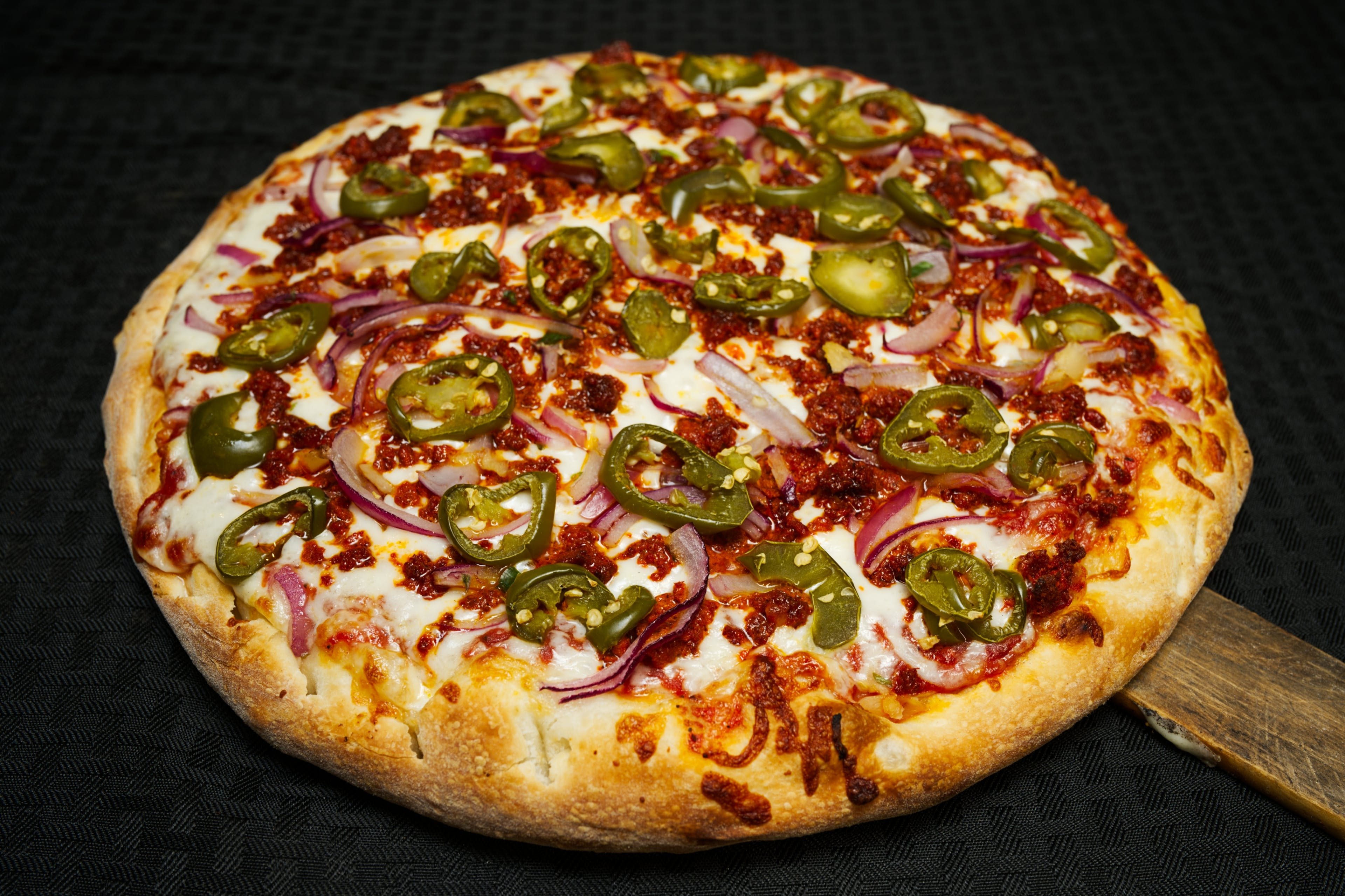 Chorizo Pizza.