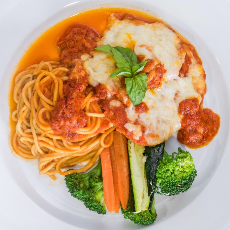 Chicken Parmigiana.